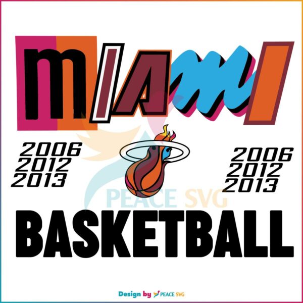 Miami Heat Basketball NBA 2023 SVG