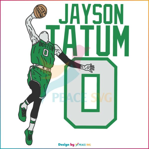 Jayson Tatum Boston Celtics Basketball SVG