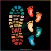 Personalized Dad And Kids Footprints Happy Fathers Day Svg