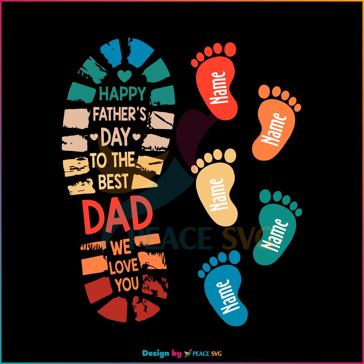 personalized-dad-and-kids-footprints-happy-fathers-day-svg