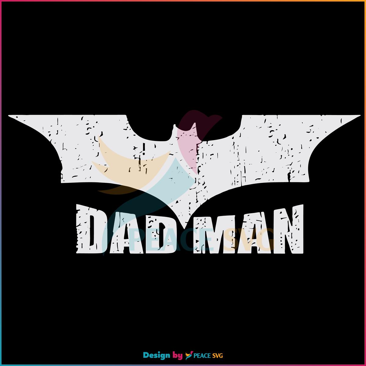 Dadman Superhero Funny Fathers Day Svg