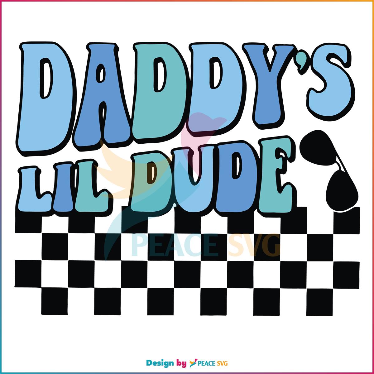 Retro Dads Little Dude Best SVG