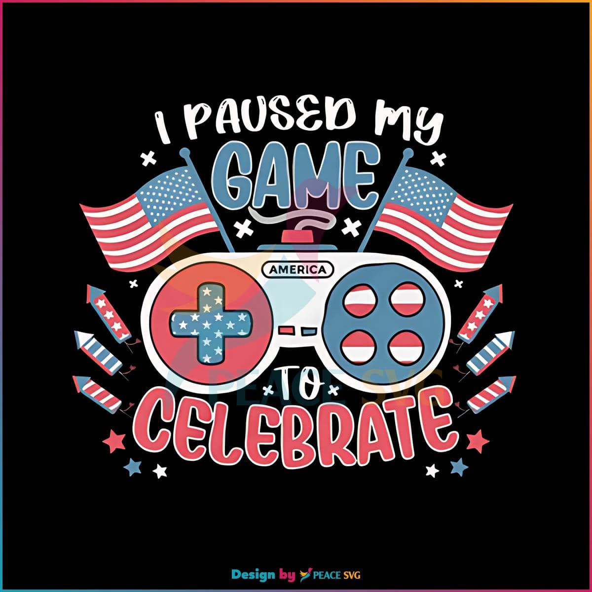 I Paused My Game To Celebrate American Flag Png
