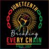 Juneteenth Breaking Every Chain Since 1865 Svg