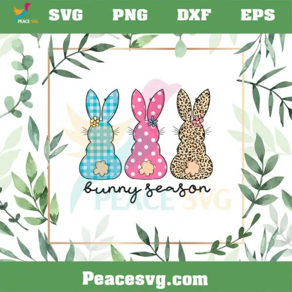 Bunny Season Cute Easter Bunny SVG Graphic Designs Files
