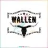 Wallen Bull Skull Cowboy Wallen Country Music SVG Cutting Files
