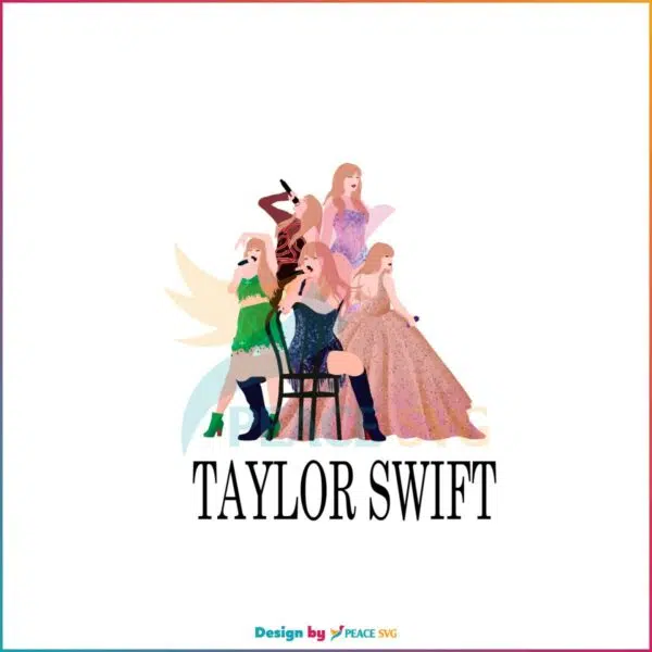 Taylor Swift Fans Swiftie 2023 Eras Tour SVG Cutting Files