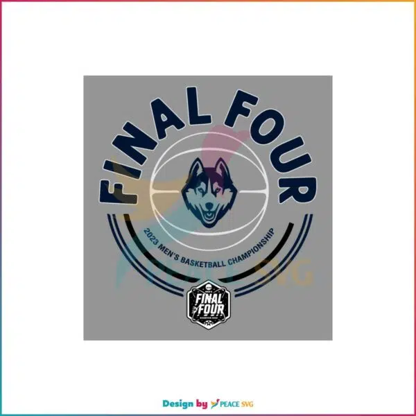 Uconn Men’s Final Four Circle Svg For Cricut Sublimation Files