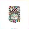 Easter Vibes Retro Bunny Leopard Bow PNG Sublimation Designs