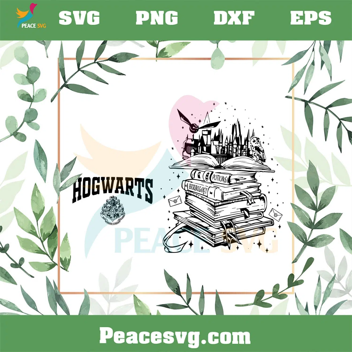 Harry Potter Hogwarts Castle Book SVG Graphic Designs Files