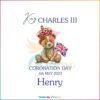 King Charles III Coronation Day Celebration Bear Png Silhouette files
