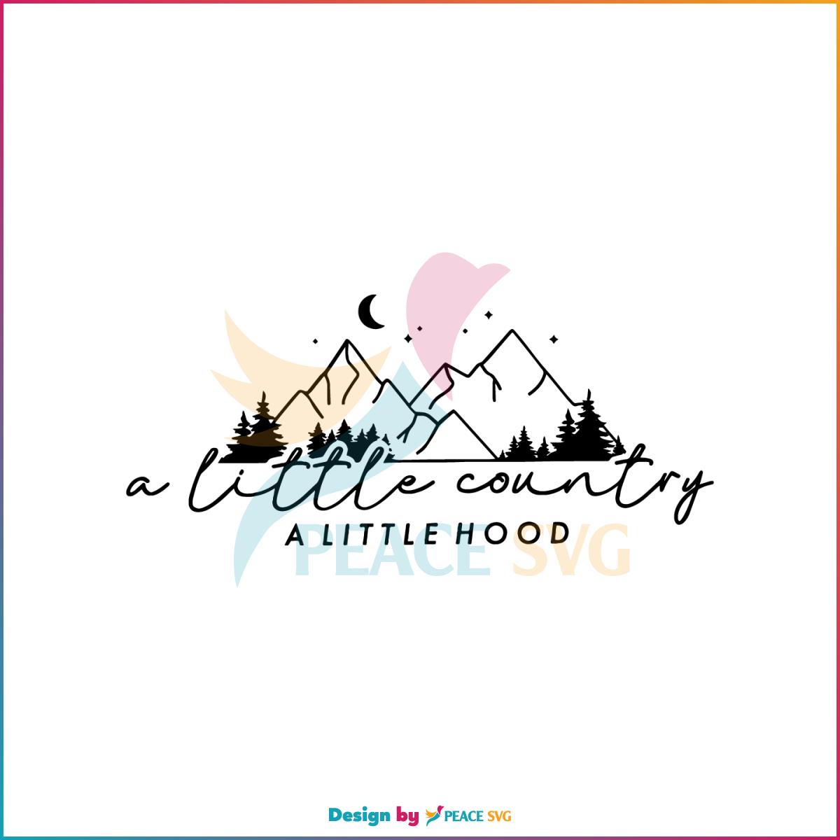 A Little Country A Little Hood Country Music SVG Cutting Files