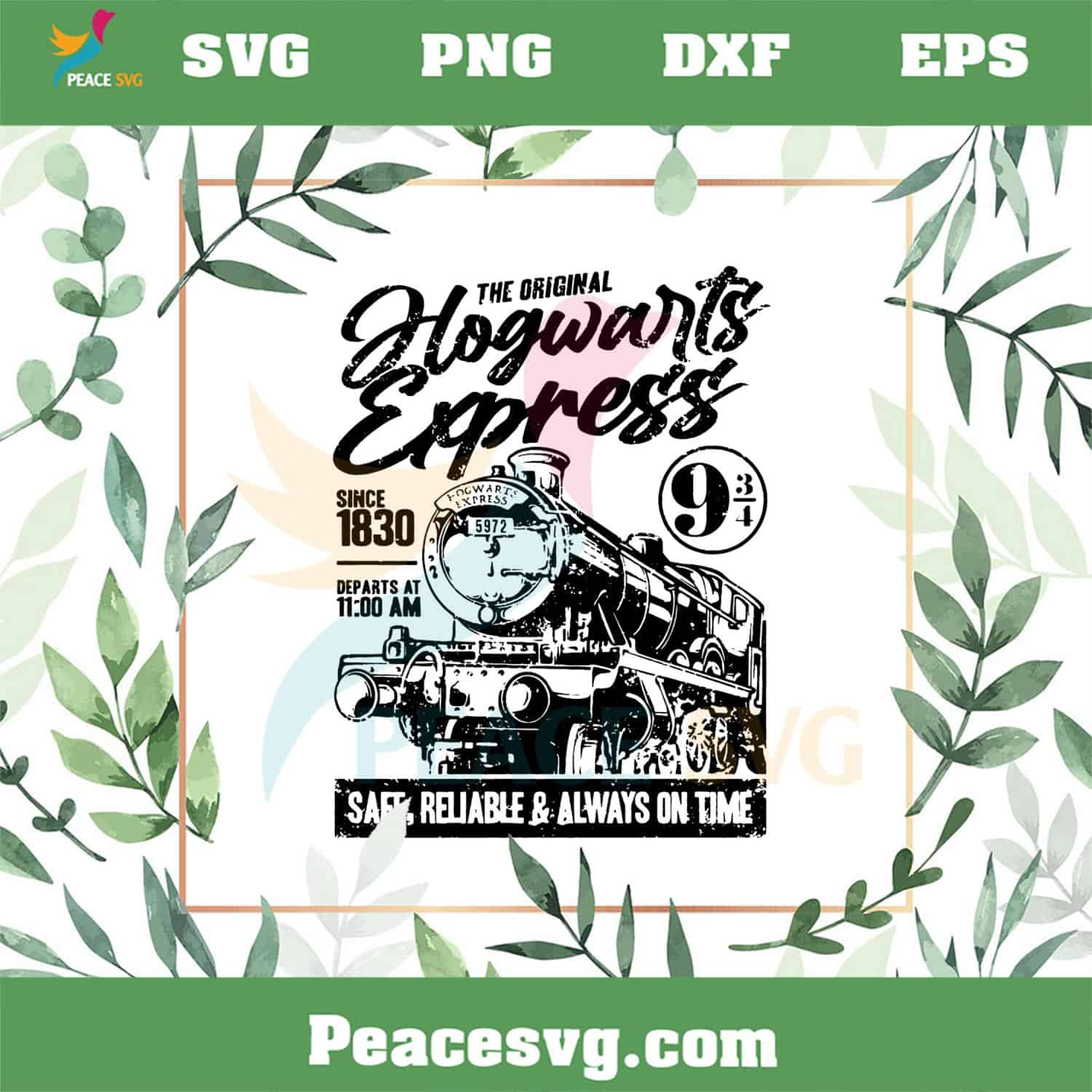 The Original Hogwarts Express Harry Potter Train Svg Cutting Files