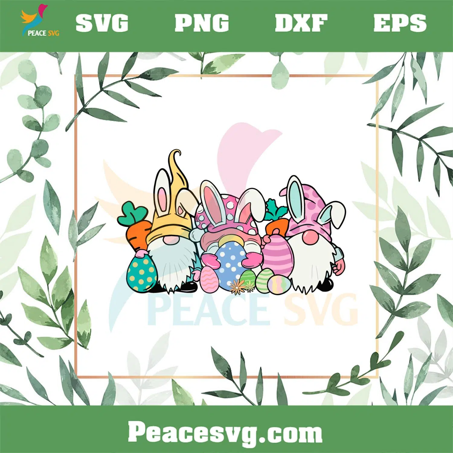 Happy Easter Gnomies Cute Easter Gnome Egg SVG Cutting Files