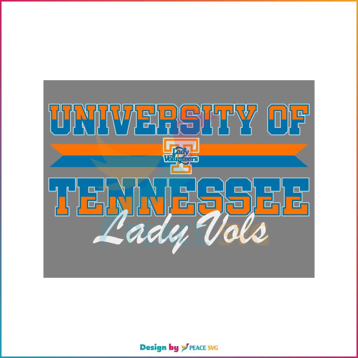 Tennessee Lady Vols University Throwback Svg Cutting Files