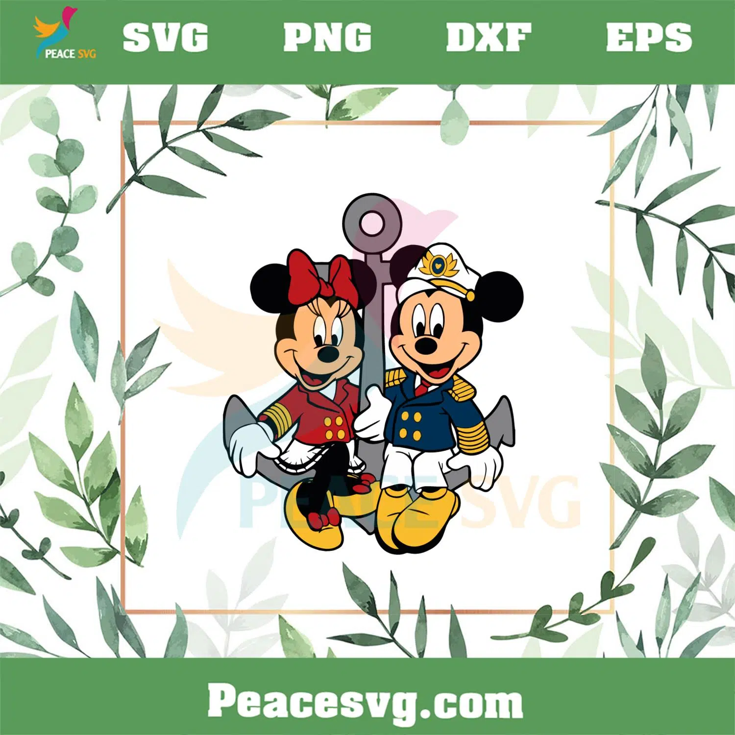 Disney Cruise Mickey And Minnie Disney Vacation Svg Cutting Files