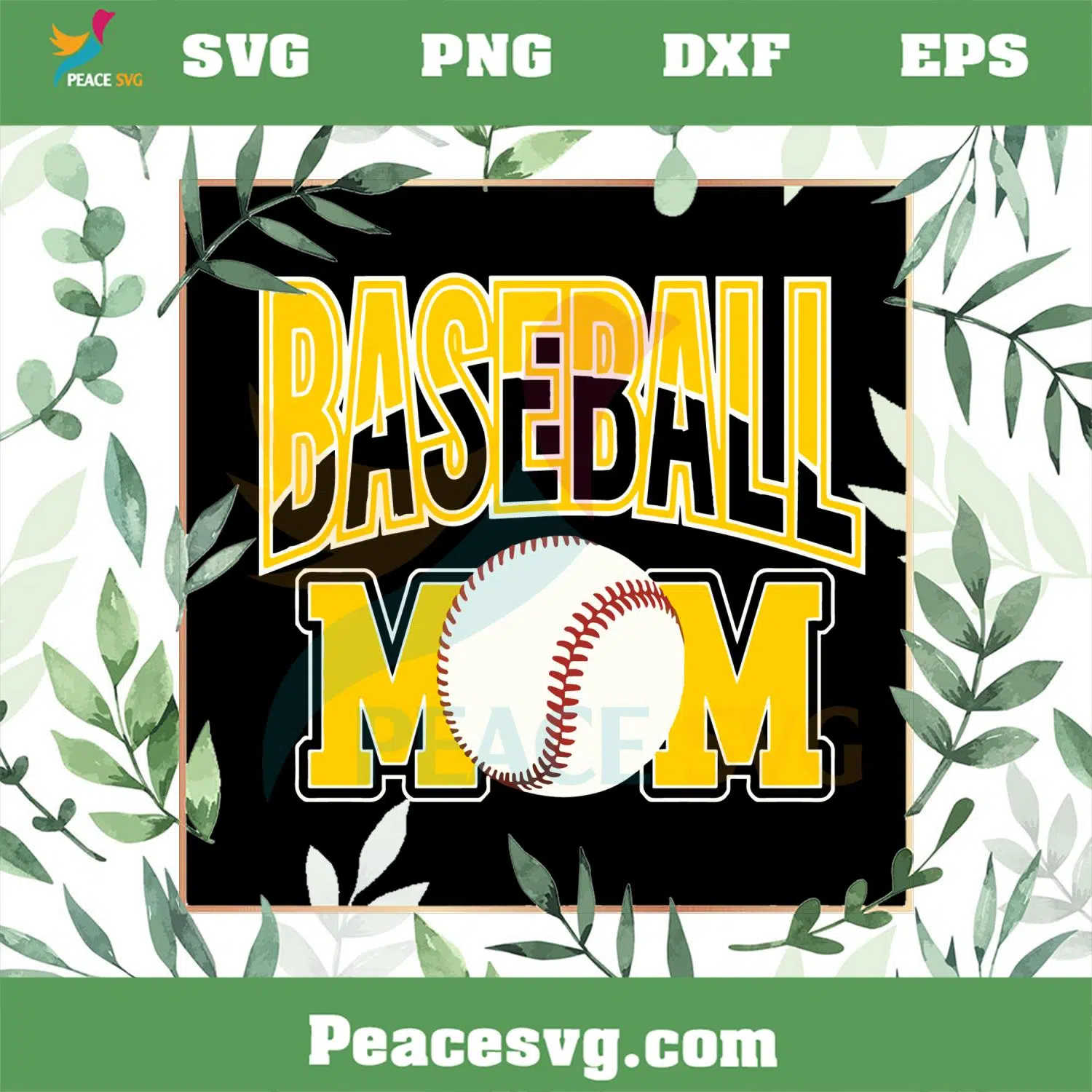 Baseball Mom Sports Mom SVG For Cricut Sublimation Files