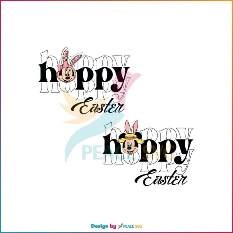 Disney Happy Easter Mickey And Minnie Disney Trip SVG Cutting Files