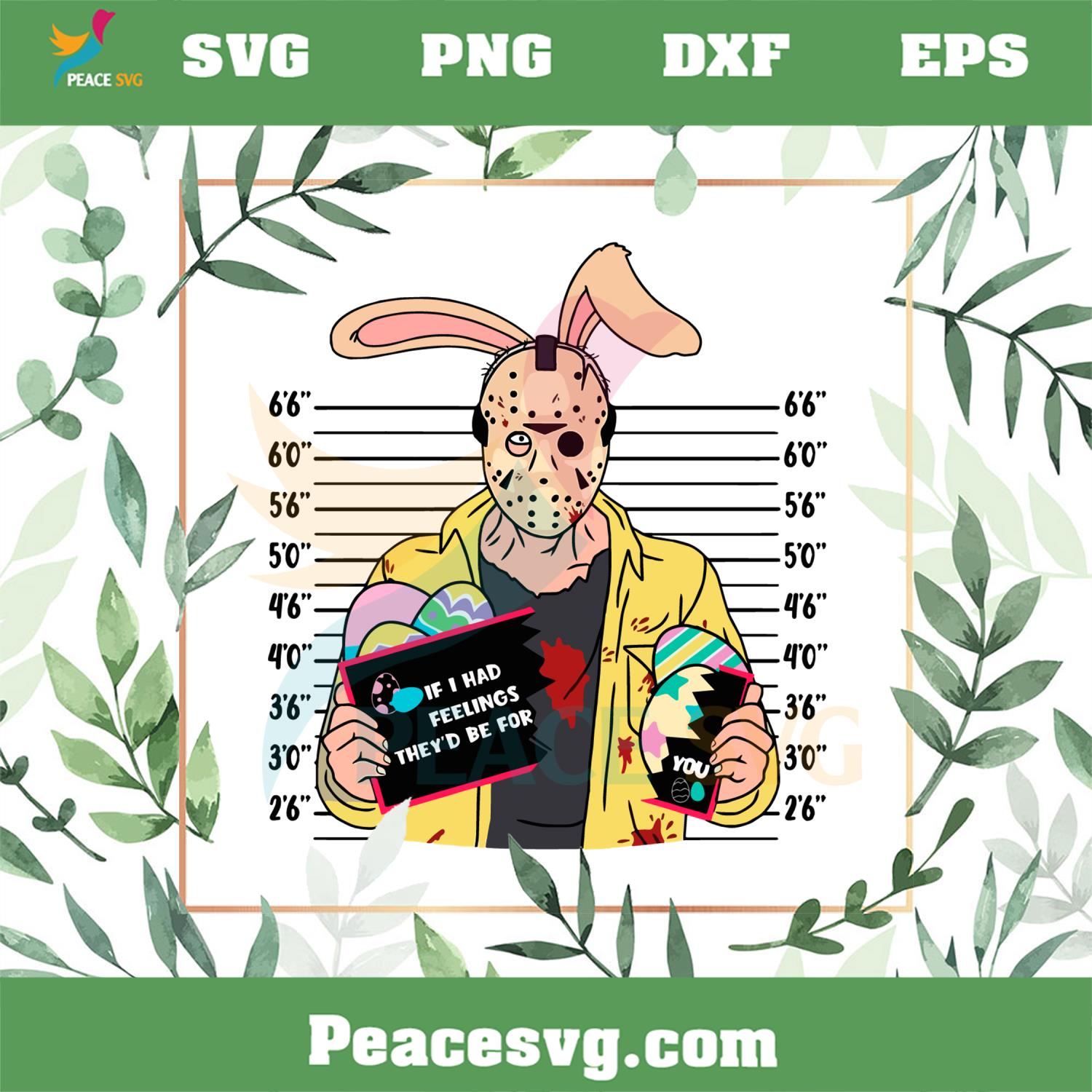 Bunny Ear Scary Easter Funny Horror Movie Easter SVG Cutting Files