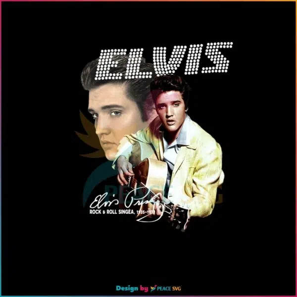 Elvis Presley Rock N Roll Singer Png Silhouette Sublimation Files