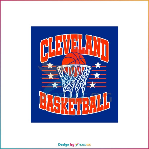 Cleveland Basketball Vintage Cleveland Cavaliers SVG Cutting Files