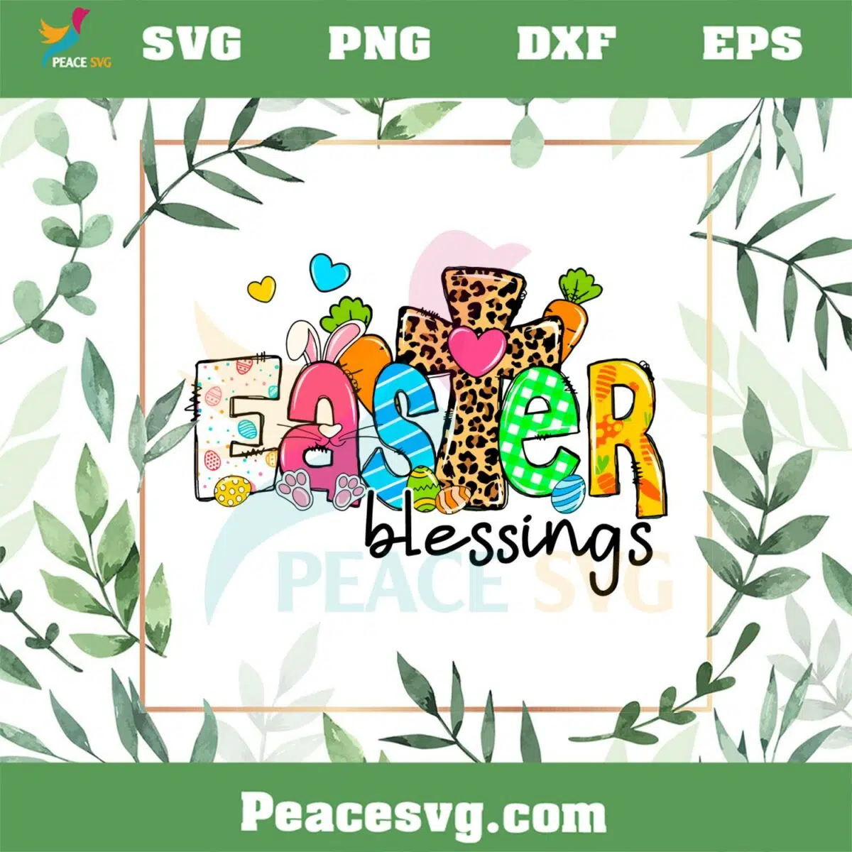 Retro Easter Blessings PNG Files for Cricut Sublimation Files