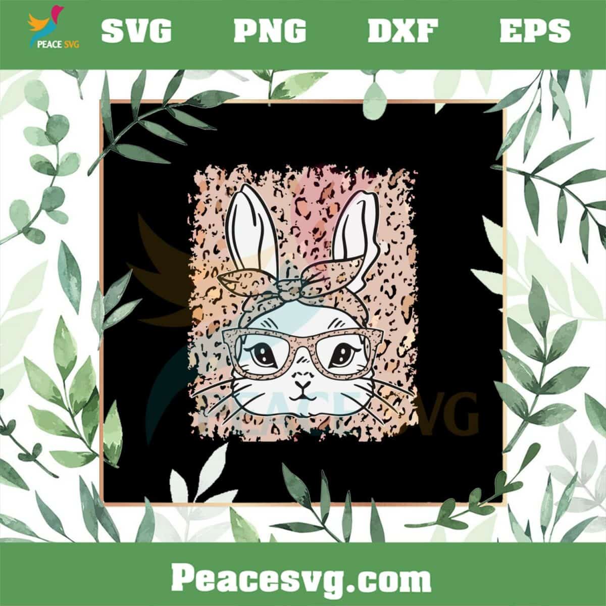 Leopard Bunny Cute Bunny Easter Day SVG Cutting Files