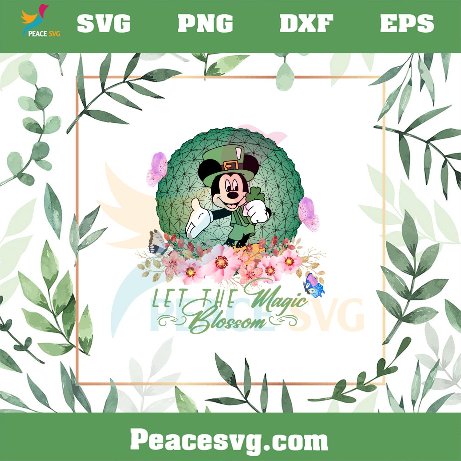 Mickey Mouse Epcot International SVG Flower And Garden Festival 2023 SVG
