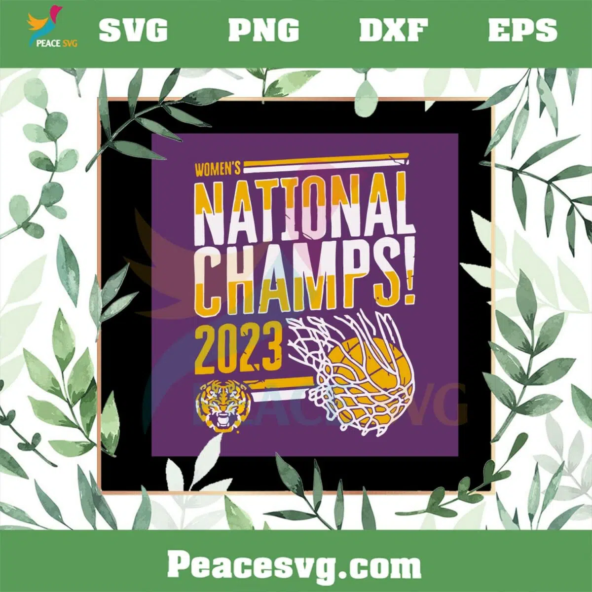 Lsu Tiger Women’s Basketball National Championship SVG Cutting Files