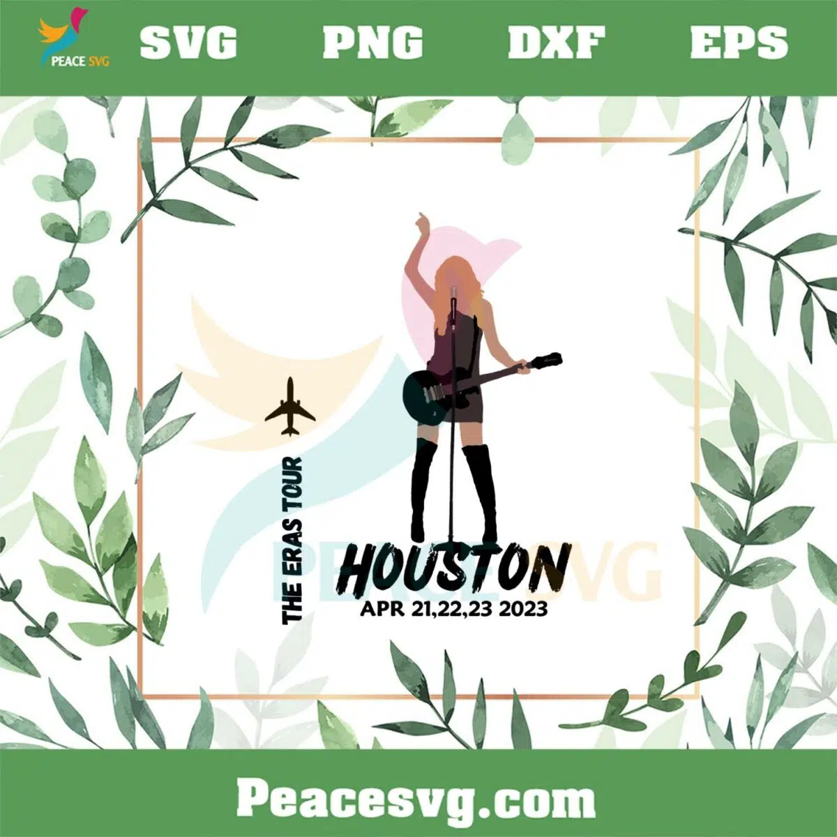 Taylor Swift The Eras Tour Houston Concert SVG Cutting Files