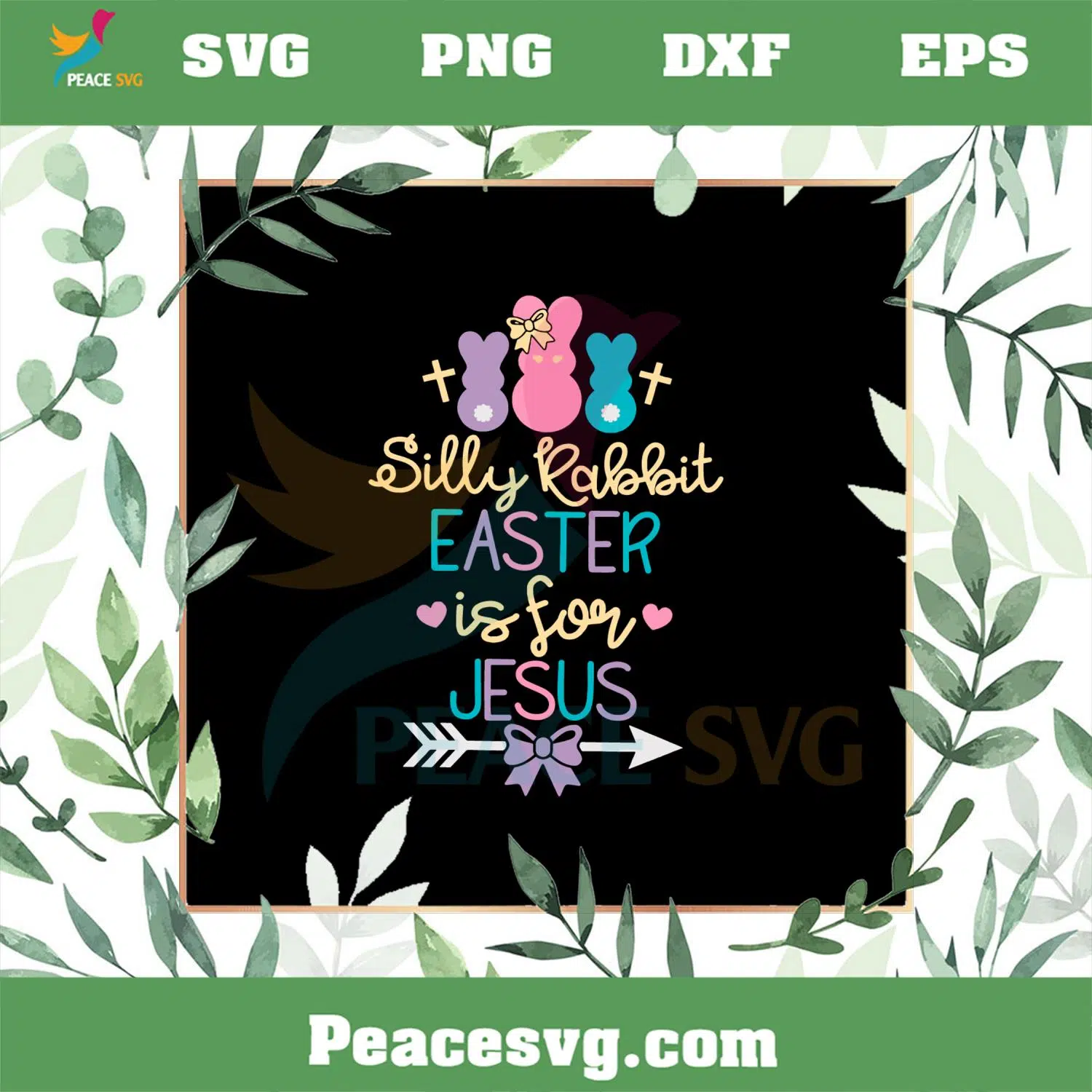 Silly Rabbit Easter Is For Jesus SVG Files For Cricut Sublimation Files