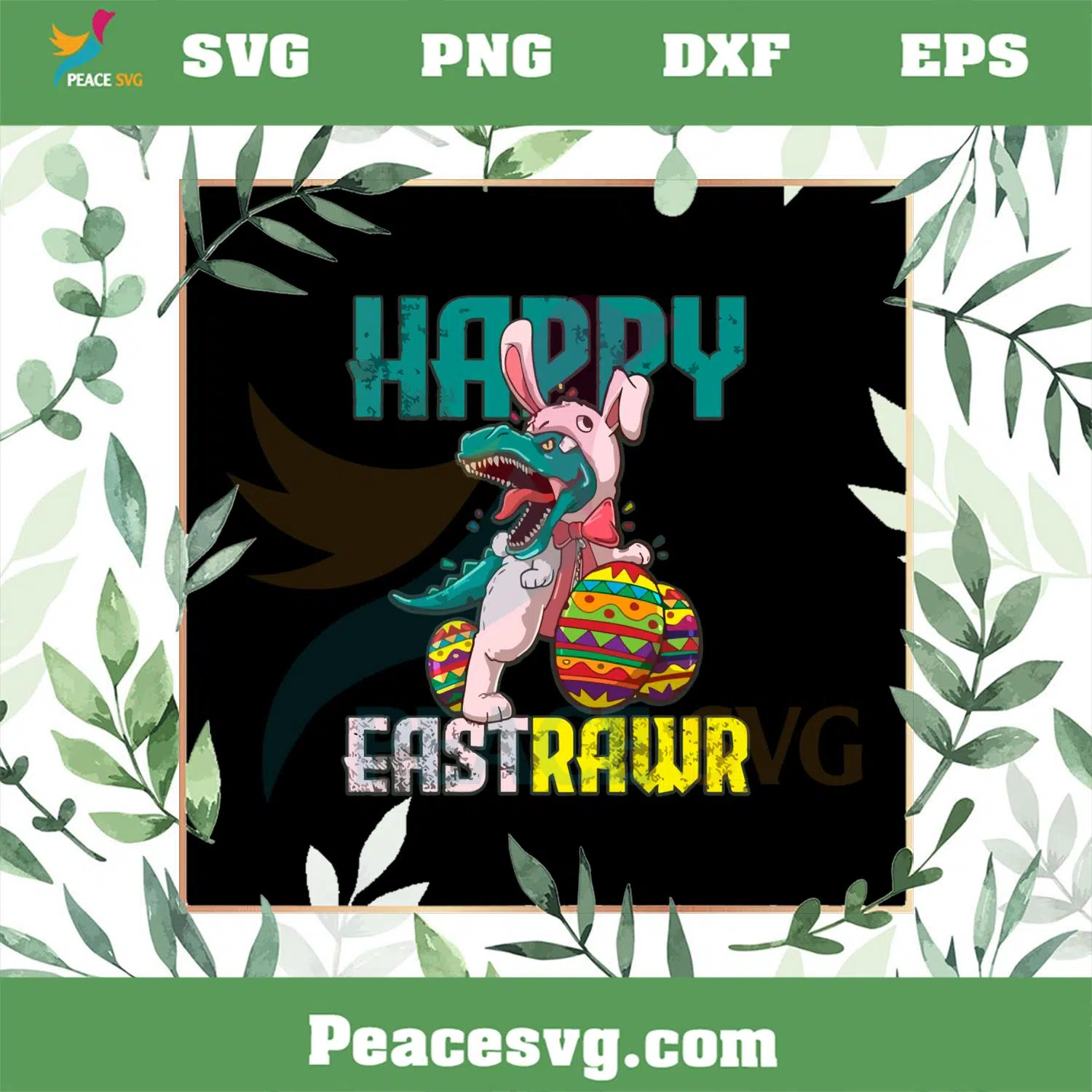 Dino Bunny Easter Day Svg Files For Cricut Sublimation Files