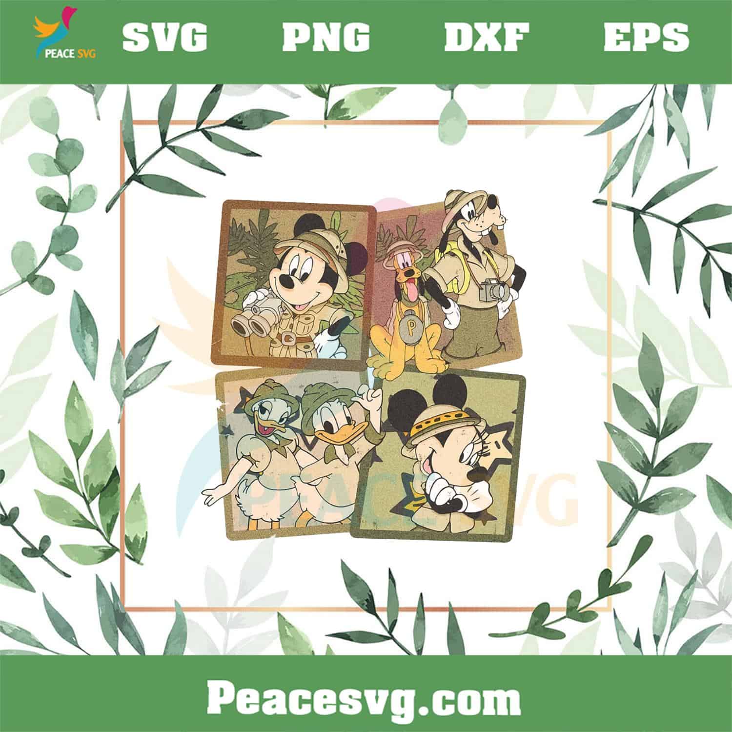 Retro Disney Animal Kingdom PNG Mickey And Friends Comfort Colors Png