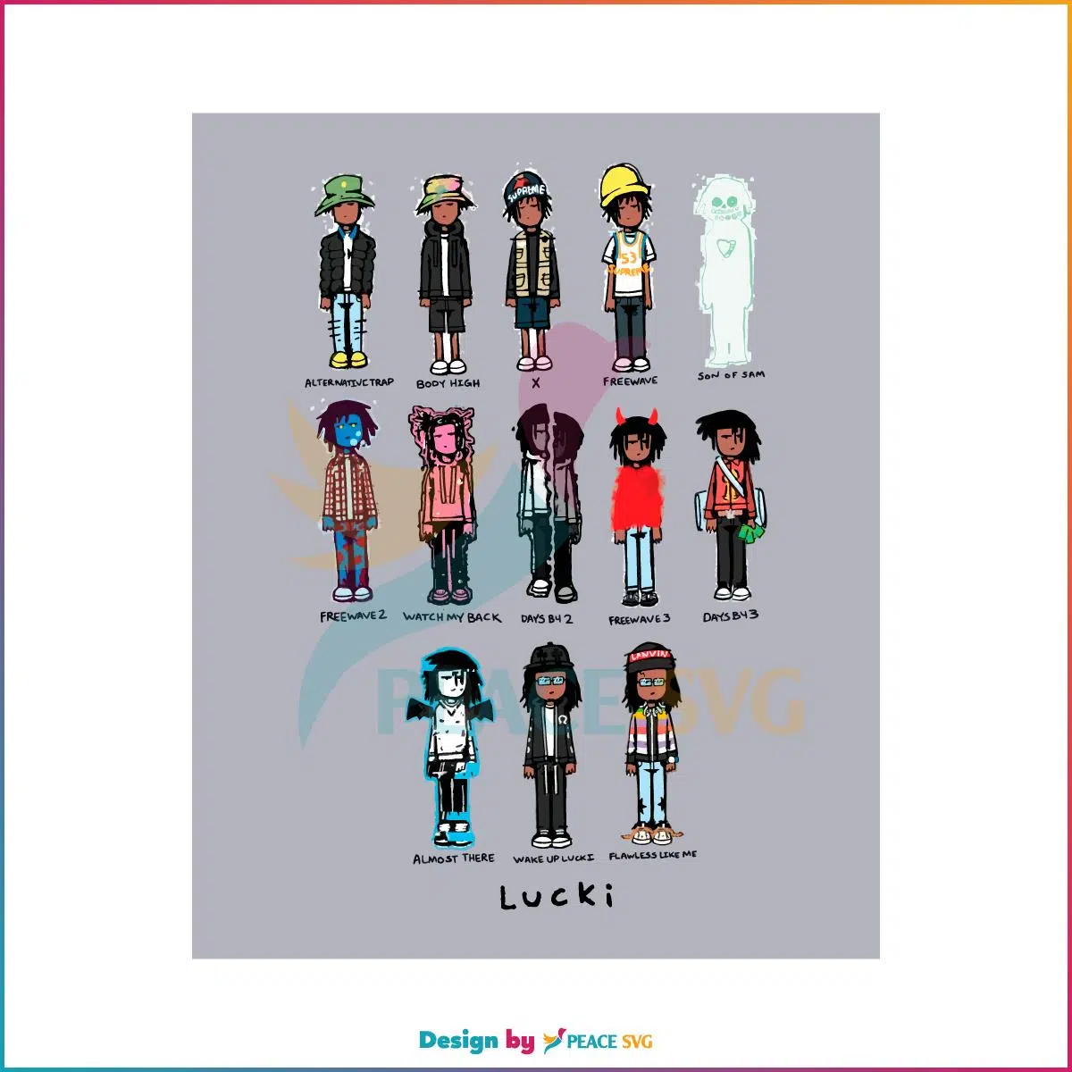 Lucki Fans Full Albums SVG Best Graphic Designs Cutting Files