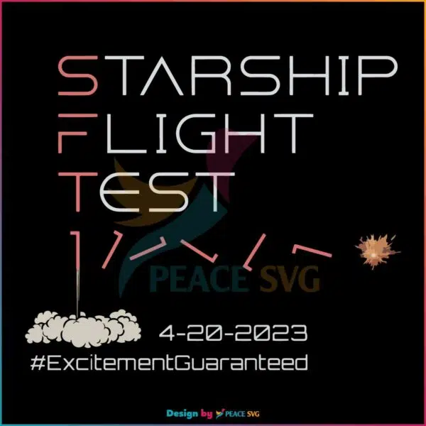 Starship Flight Test Rocket Lover SVG Graphic Designs Files