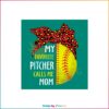 Pitcher Mom Retro Vintage Baseball Mom SVG Cutting Files