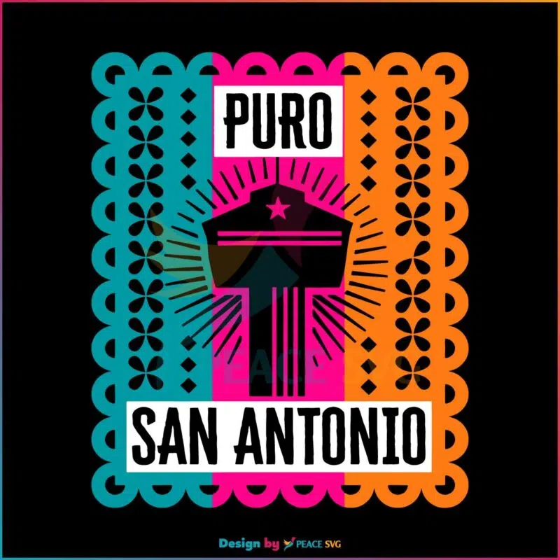 Puro San Antonio Tower or the Americas Papel Picado SVG Holiday SVG