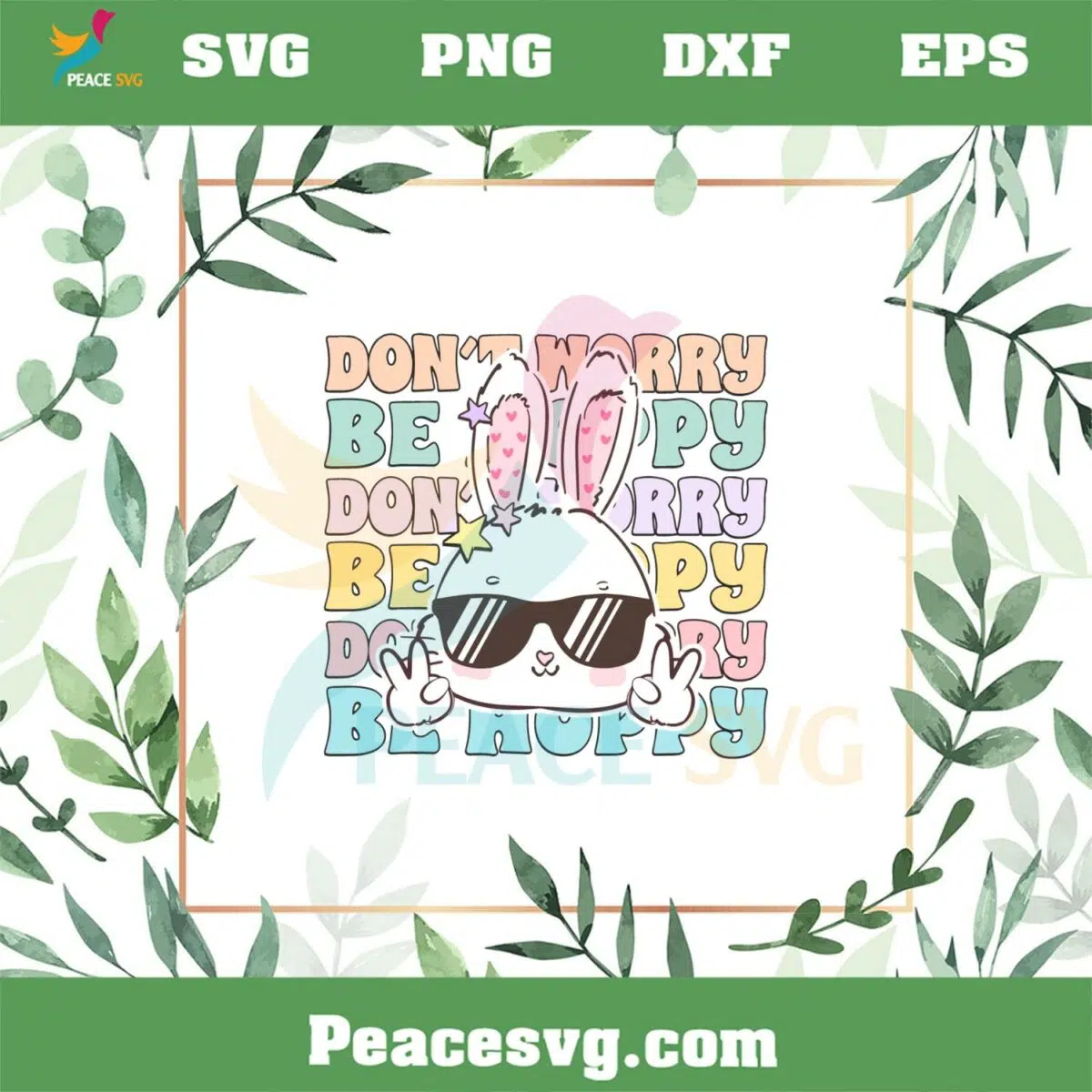 Funny Bunny Easter Day Hip Hop Best SVG Cutting Digital Files