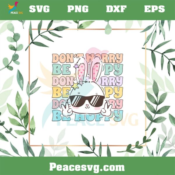 Funny Bunny Easter Day Hip Hop Best SVG Cutting Digital Files
