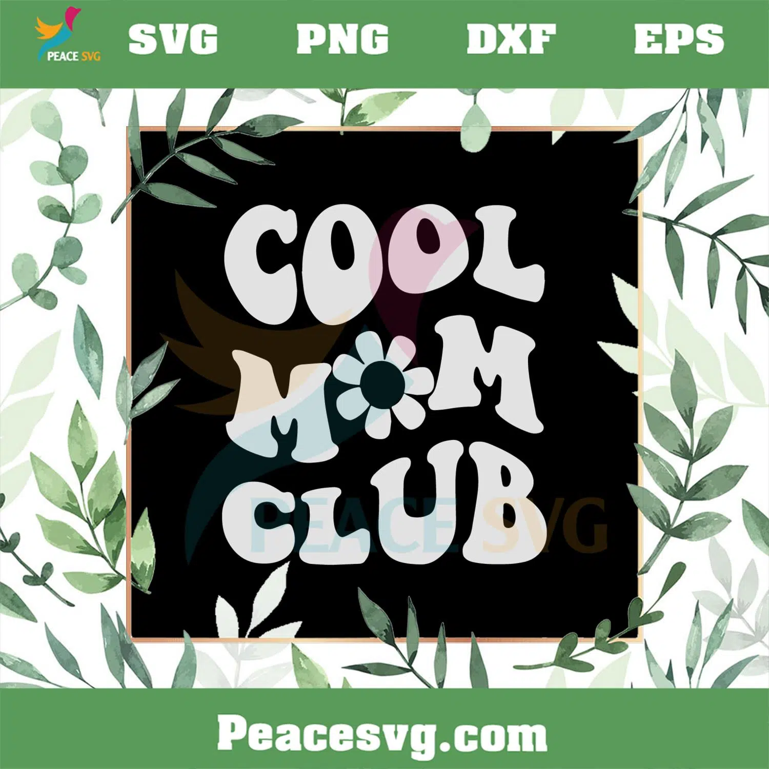 Cool Mom Club Anti Social Mothers Day SVG Cutting Files