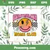 Overstimulated Mom Club Smiley Pink Checkered Bolt SVG Cutting Files