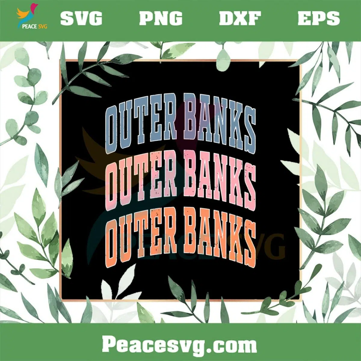 Outer Banks SVG Cutting File for Personal Commercial Uses