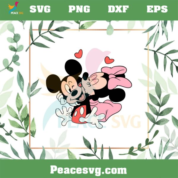 Valentines Day Couple Mickey Minnie Svg Graphic Designs Files