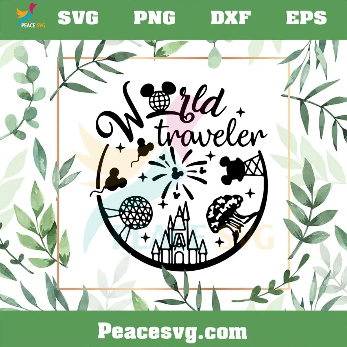 World Traveler Disney Trip SVG Best Graphic Designs Cutting Files