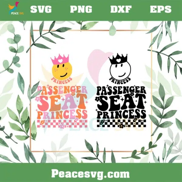 Passenger Seat Princess SVG Best Graphic Designs Cutting Files