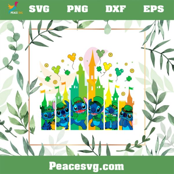 Disney Stitch St Patrick’s Day SVG For Cricut Sublimation Files