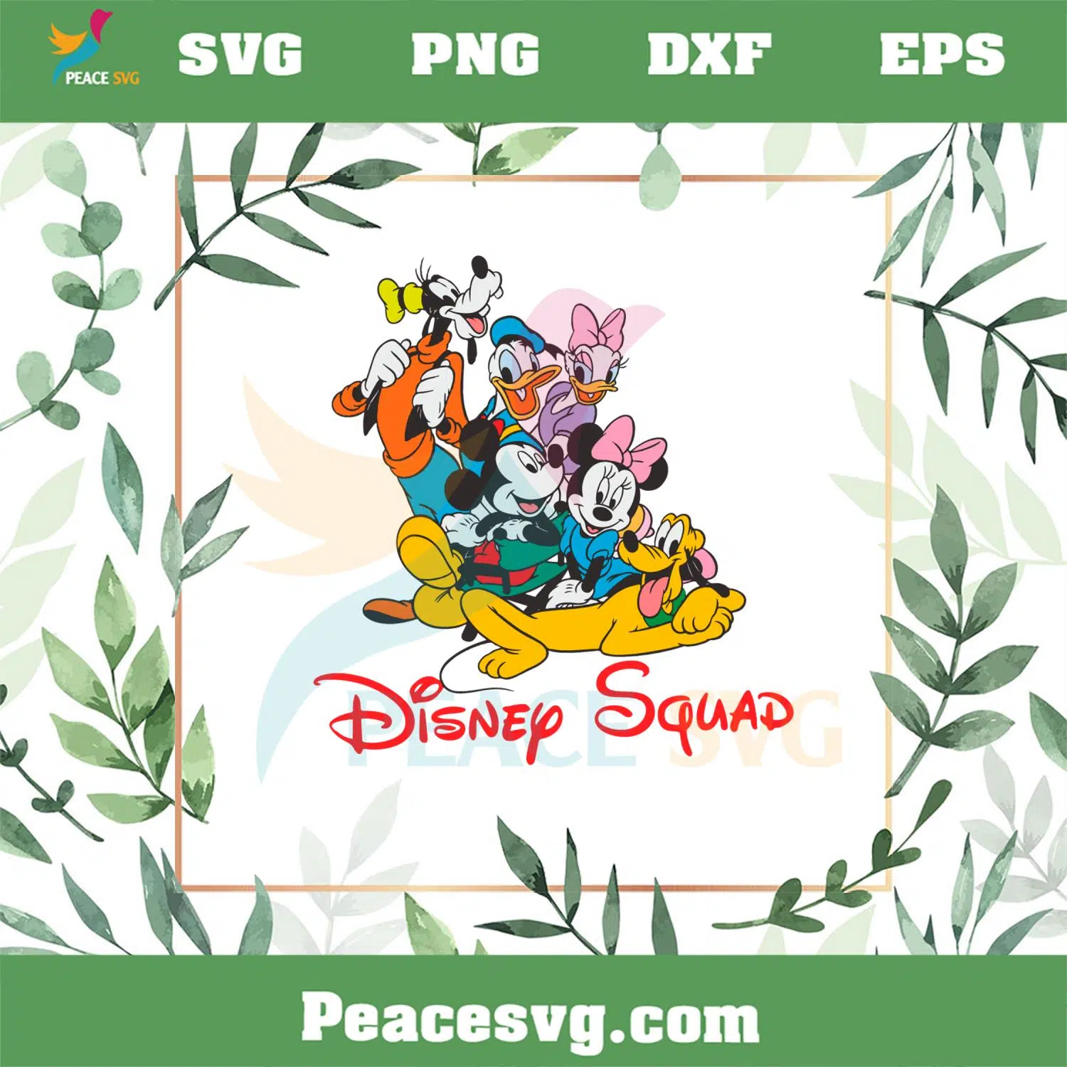 Disney Squad Mickey And Friend Vintage Disney Svg Cutting Files