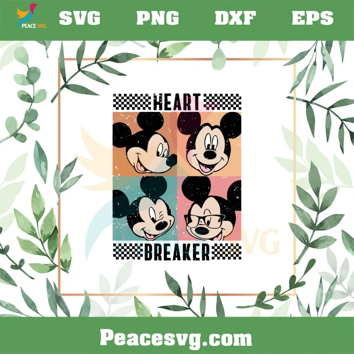 Heart Breaker Mickey Disney Valentine Svg Graphic Designs Files