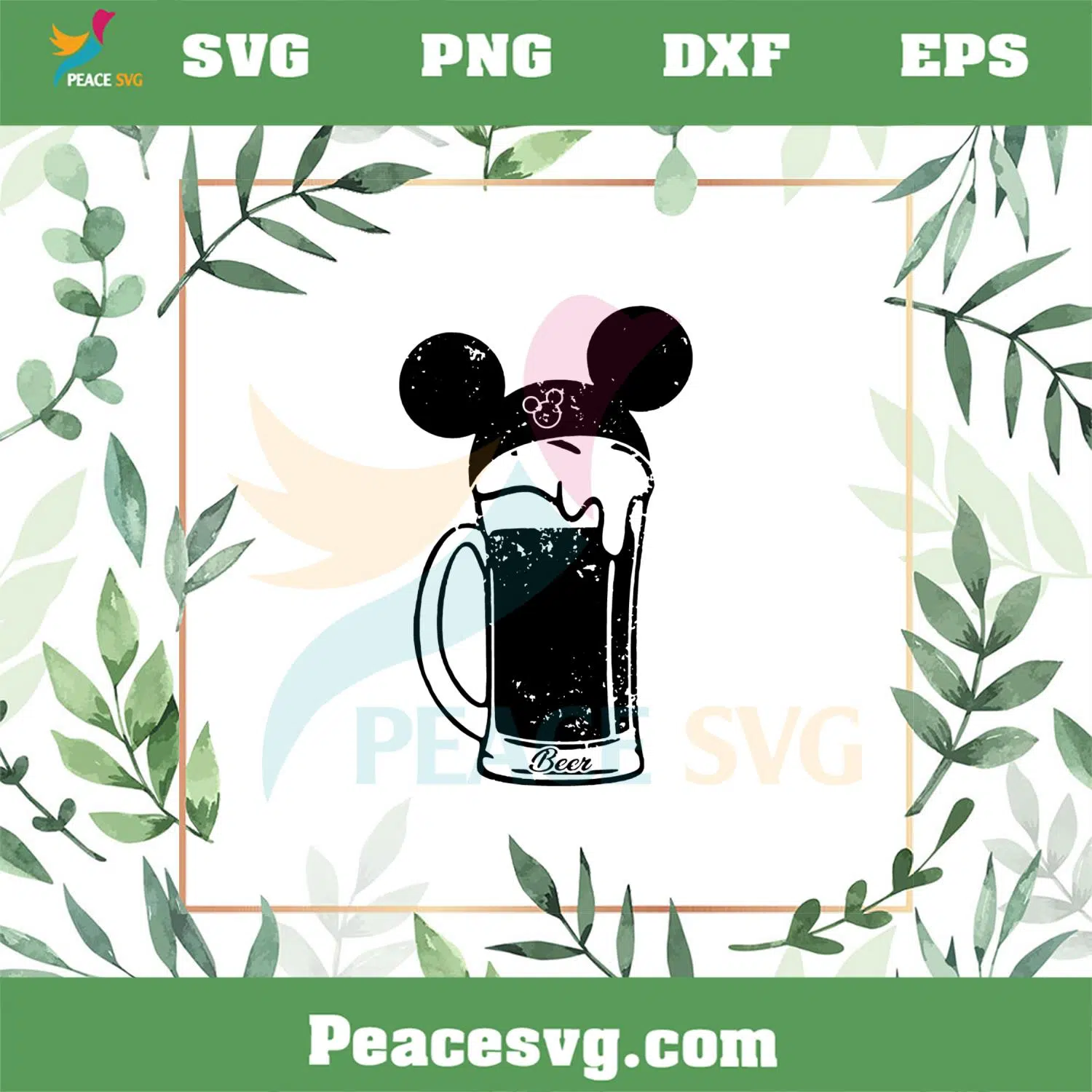 Beer Mickey Disney SVG Best Graphic Designs Cutting Files