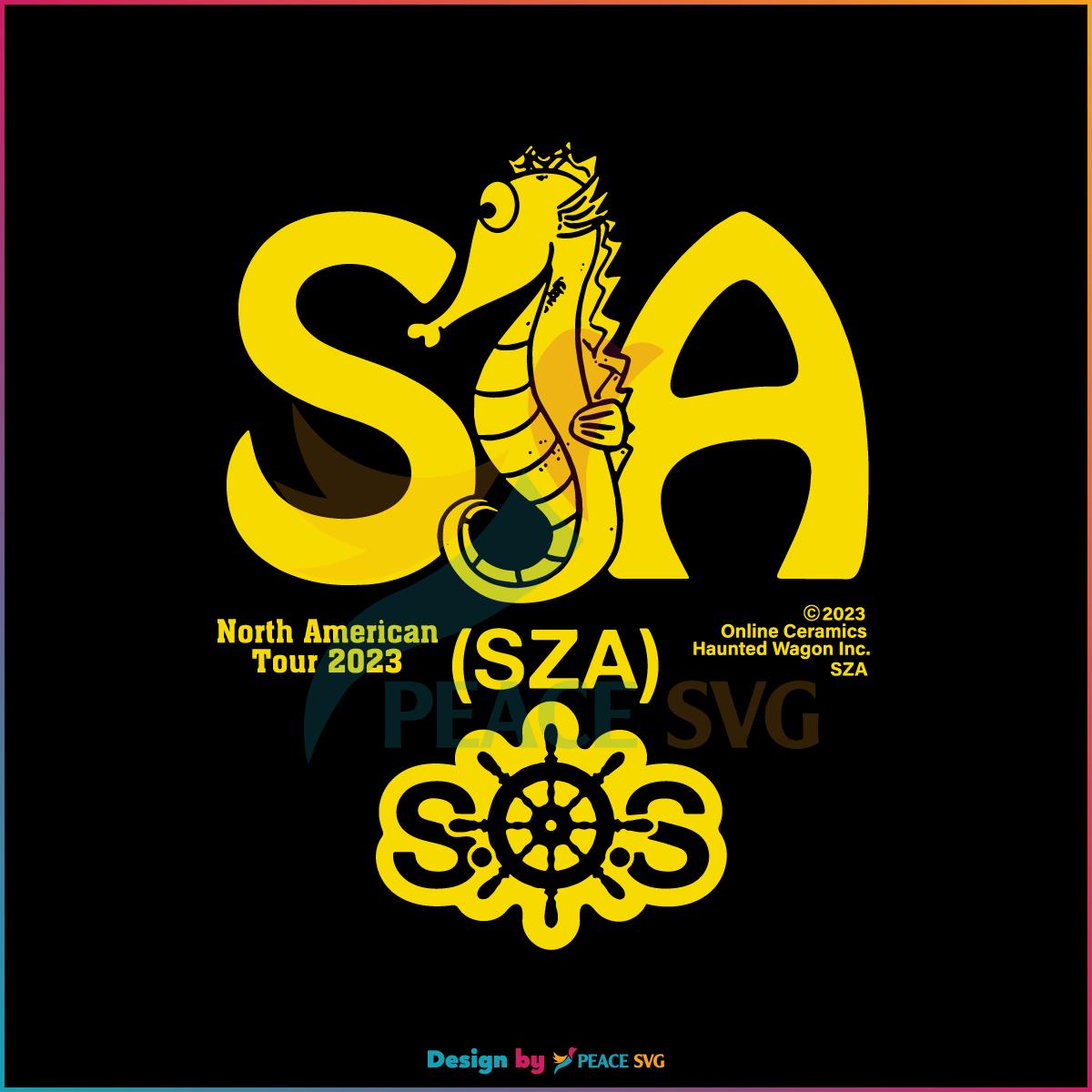 Seahorse Tour Sza North American Tour 2023 Svg Cutting Files